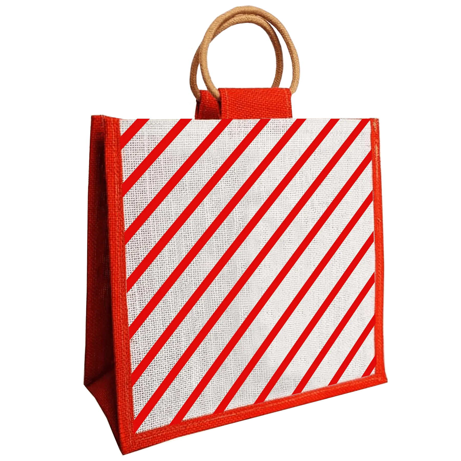 Striped Jute Bag