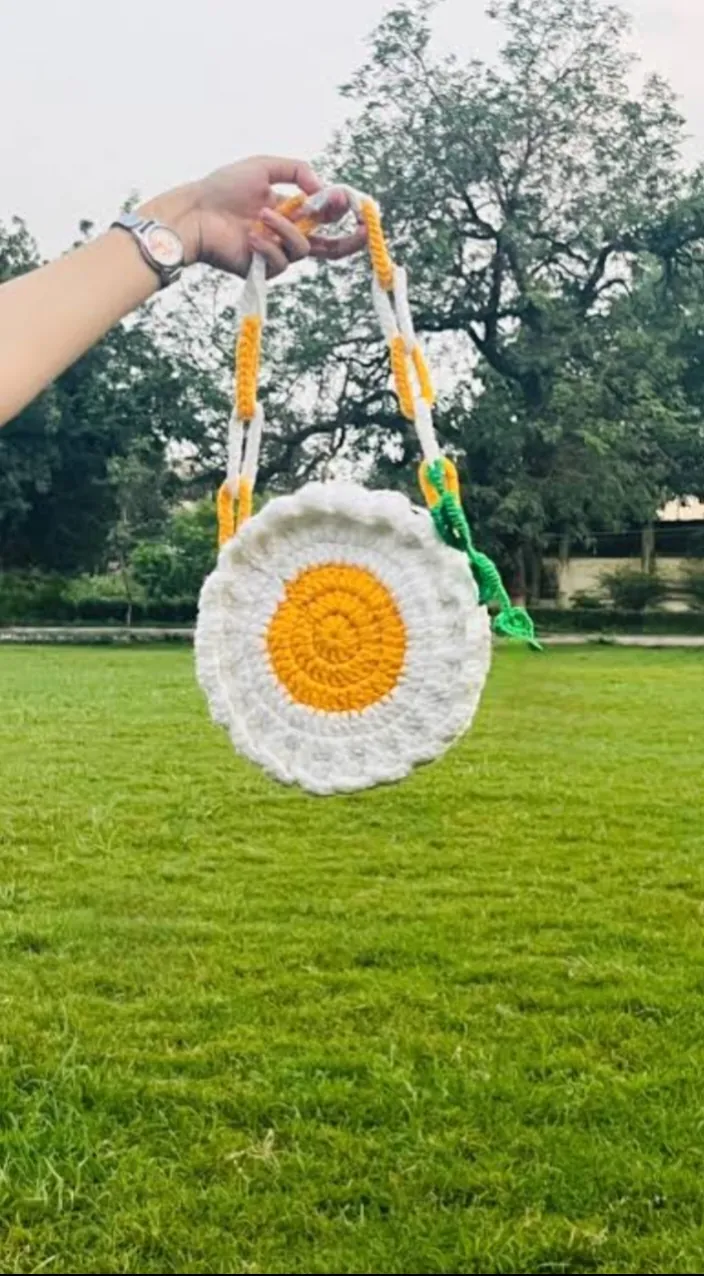 Crochet Sunflower Bag