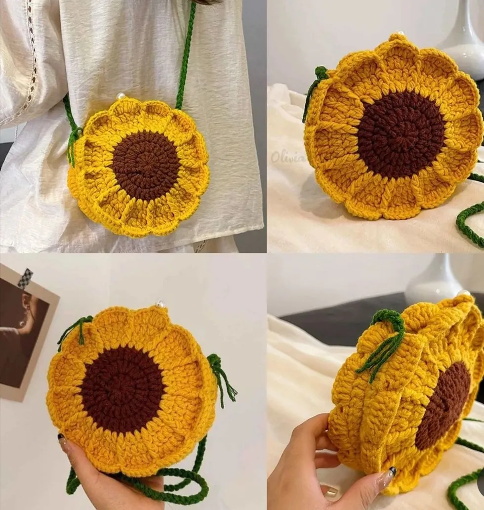 Colorful Crochet Tulips