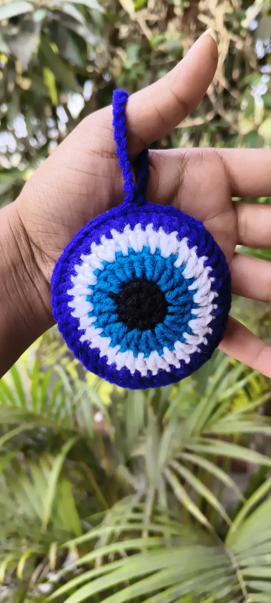 Crochet Flower Mirror