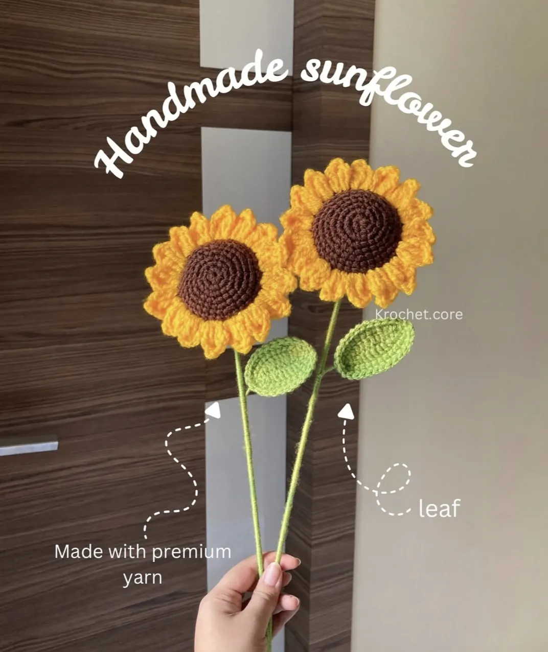 Crochet Sunflower Bouquets