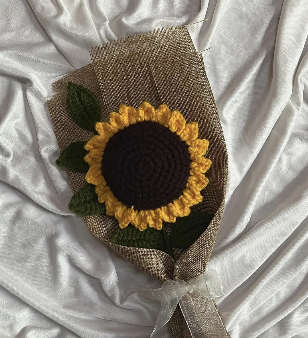 Crochet Flower Mirror